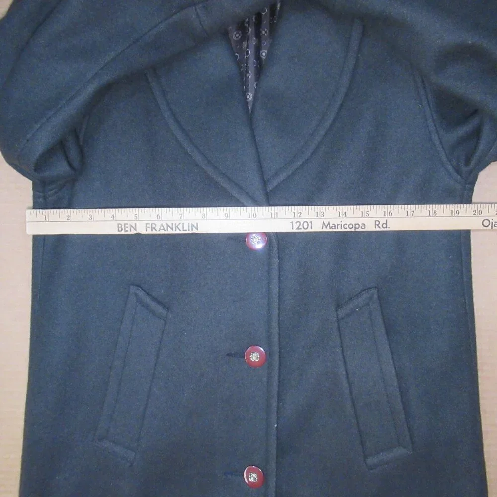 Vintage Jofeld by Forstmann Wool Blend Coat with Matching Scarf | Size 6 - Picture 10 of 16
